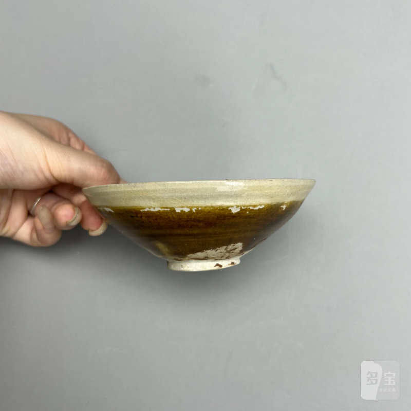 明代 白覆轮酱釉茶盏 - 图9
